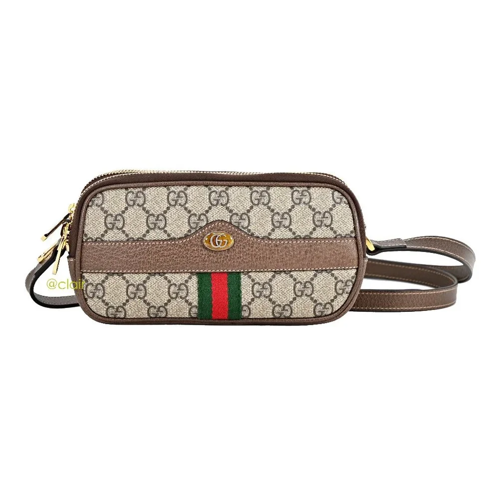 Gucci 3 Compartments Ophidia GG Supreme Mini Cross Body Bag - Picture 3 of 10